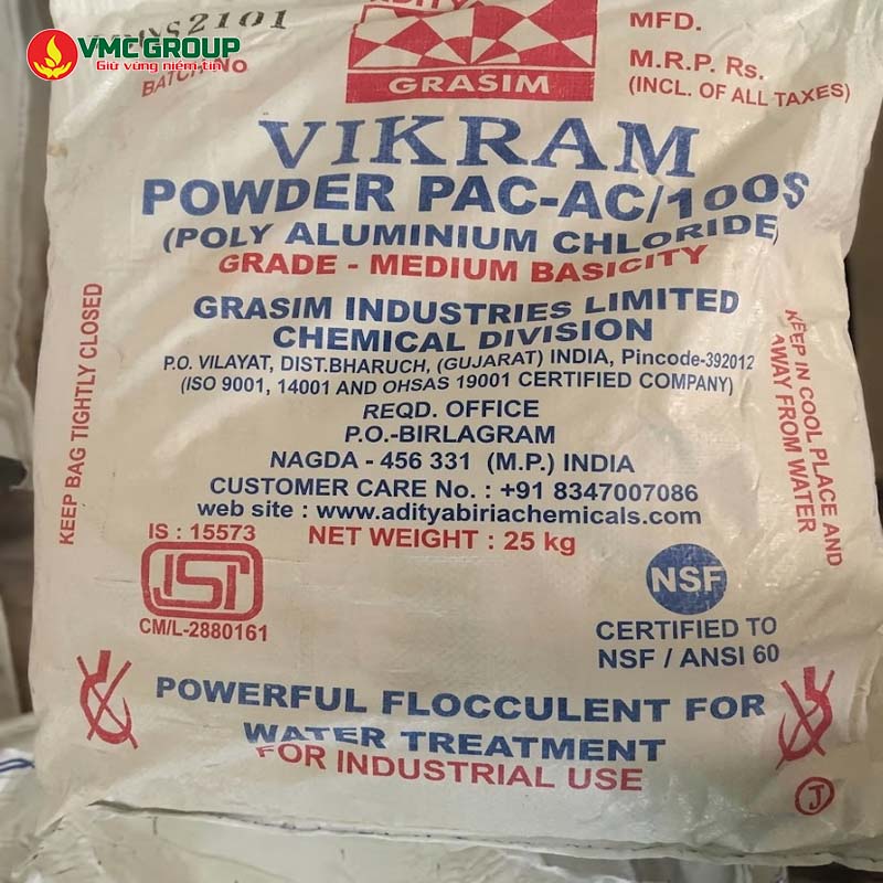 PAC Vikram Powder an do bao do 25kg PAC Vikram Powder an do bao do 25kg