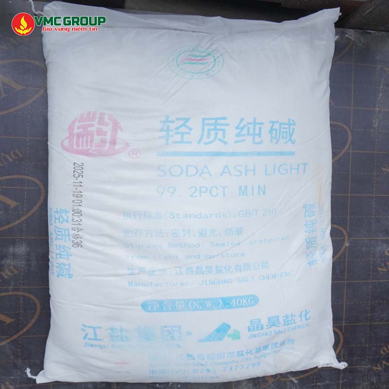Soda Ash Light Na2CO3 bao 40kg trung quoc- Sodium Carbonate Soda Ash Light Na2CO3 bao 40kg trung quoc- Sodium Carbonate