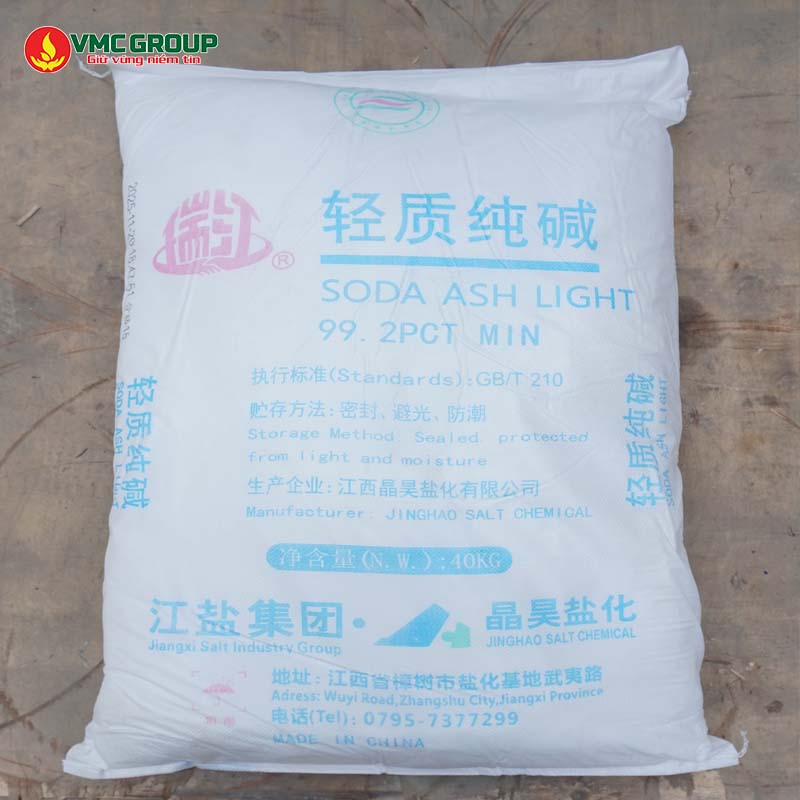Soda Ash Light Na2CO3 soda nong 99% bao 40kg - Sodium Carbonate Soda Ash Light Na2CO3 soda nong 99% bao 40kg - Sodium Carbonate