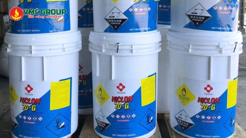 Chlorine Niclon 70 được sản xuất theo công nghệ hiện đại của Nhật