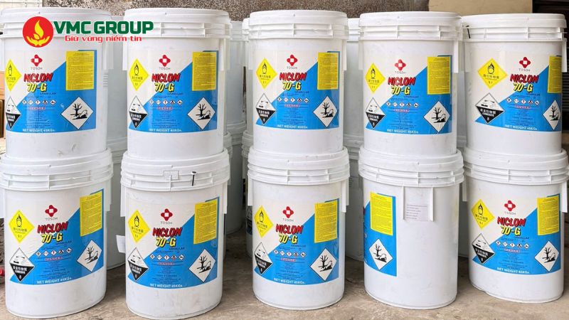Hóa chất bể bơi Việt Mỹ cung cấp Niclon Chlorine chính hãng, giá tốt