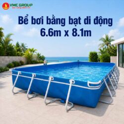 Bể bơi bằng bạt di động 6.6m x 8.1m