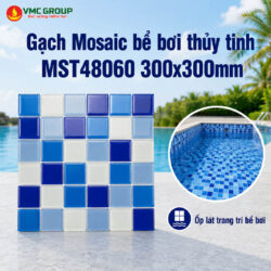 Gạch Mosaic bể bơi thủy tinh MST48060 300x300mm