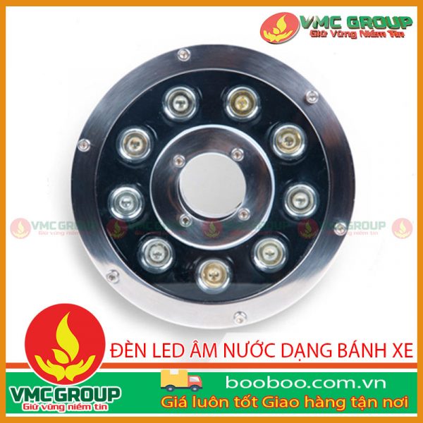 Đèn led âm nước dạng bánh xe