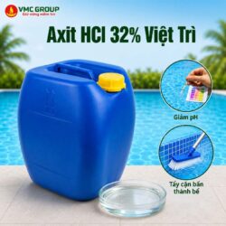 Hóa chất axit HCl 32 Việt Trì can 30kg - Axit Clohidric Việt Trì