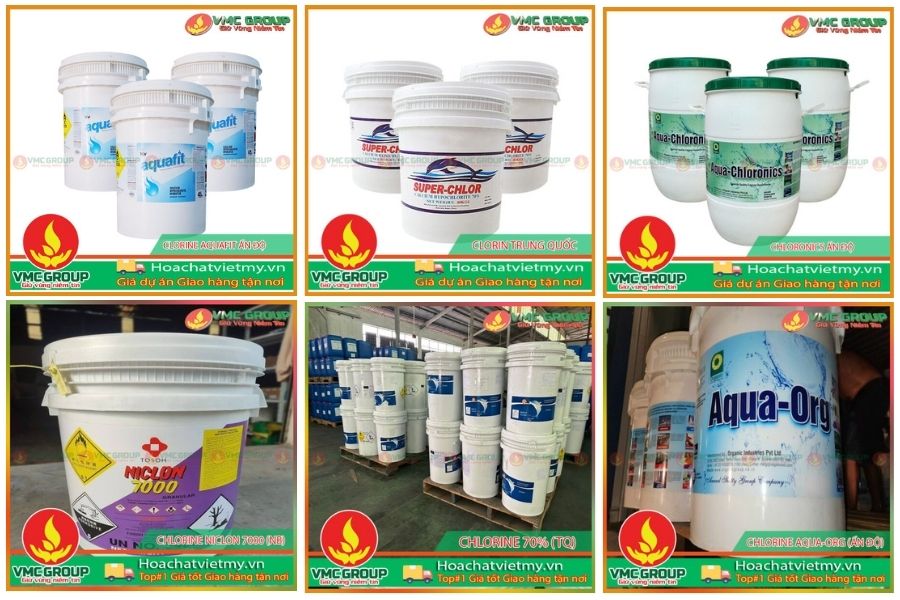 Các loại Chlorine phổ biến dùng trong xử lý nước bể bơi