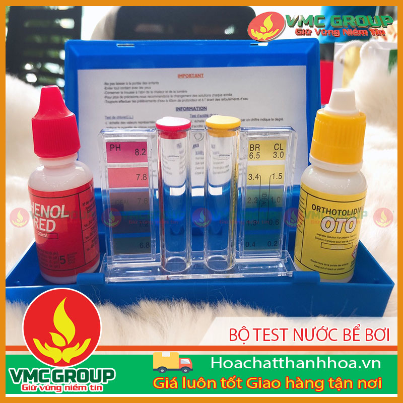 Sử dụng bộ test nước bể bơi