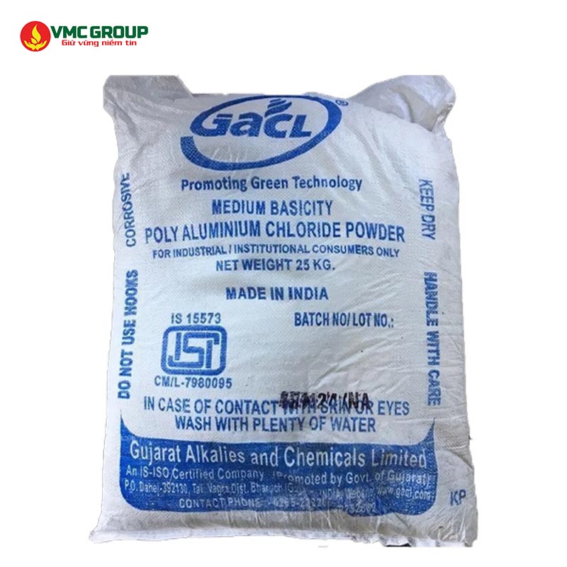PAC 30% hang galc an do bao 25kg Poly Aluminium Chloride