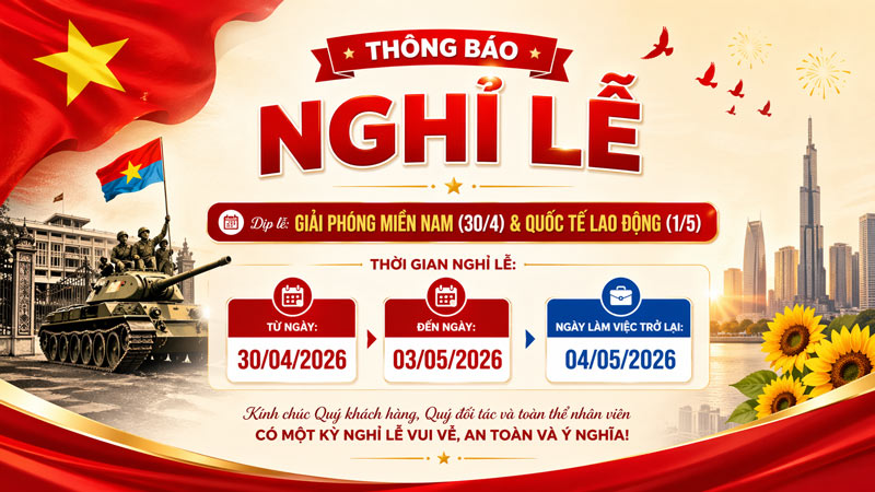 Thông báo nghỉ lễ Thông báo nghỉ lễ