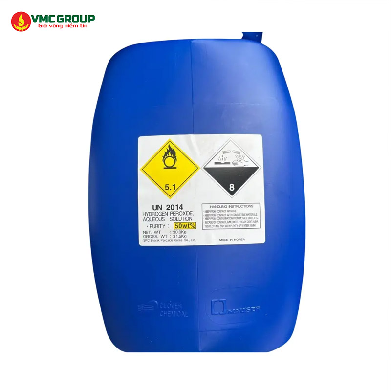 Oxy gia Han Quoc Evonik 30kgcan - Hydrogen Peroxide