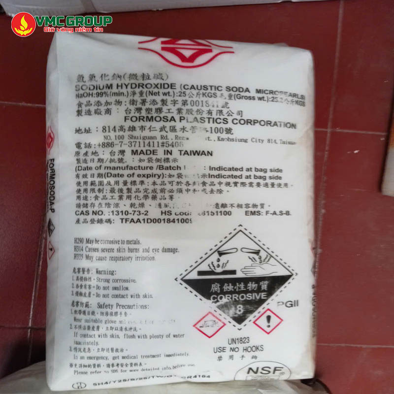 XUT HAT NAOH BAO 25KG DAI LOAN