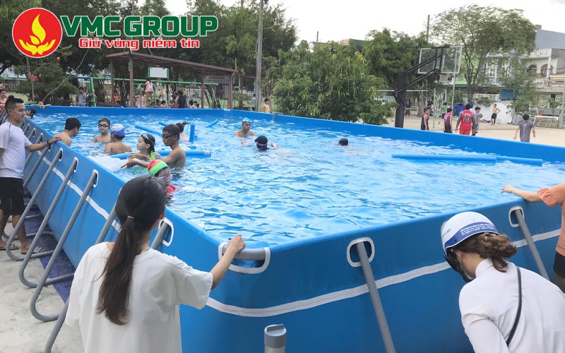 Bể bơi lắp ghép khung thép