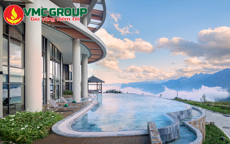 Bể bơi vô cực tại Sapa - Lady Hill Sapa Resort