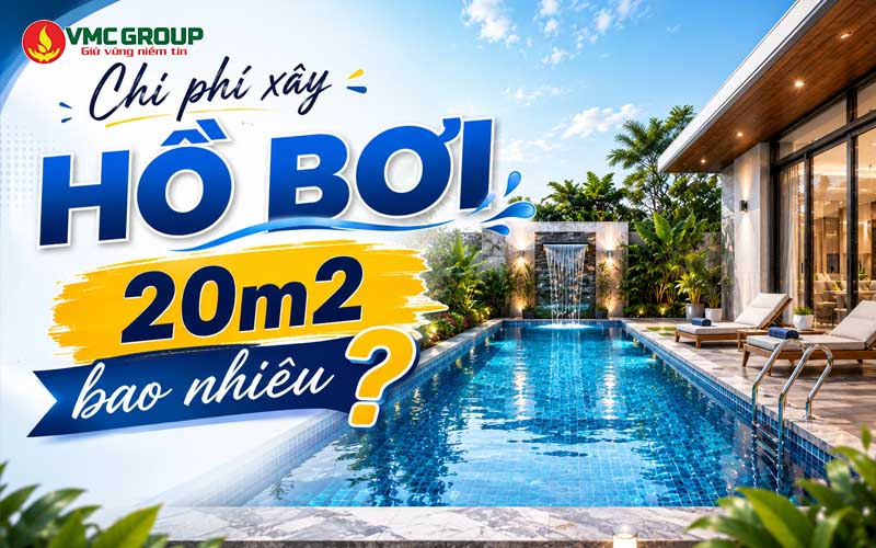Chi phí xây bể bơi 20m2