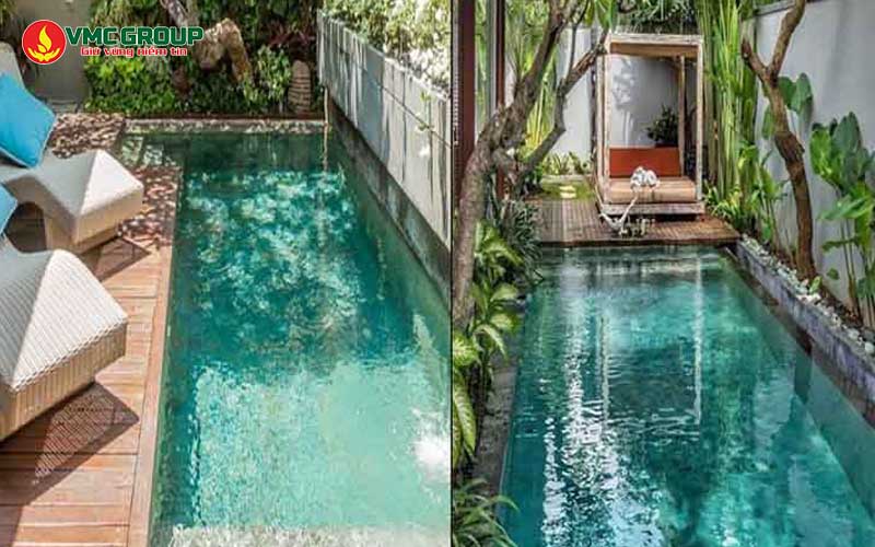 Nên chọn hồ bơi hình chữ nhật
