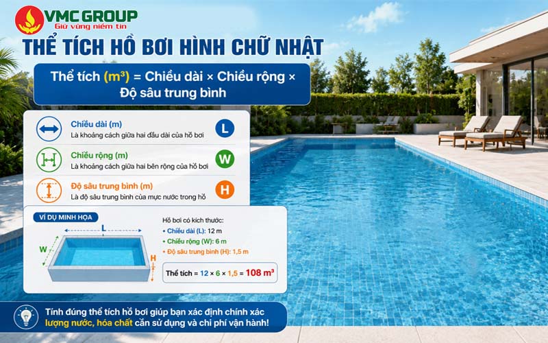 Xác định thể tích bể bơi