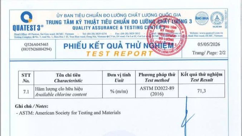 Aquagreen đáp ứng tiêu chuẩn chất lượng Aquagreen đáp ứng tiêu chuẩn chất lượng