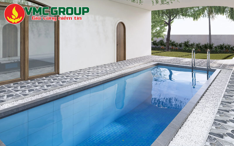 Cách chọn gạch ốp bể bơi theo từng vị trí