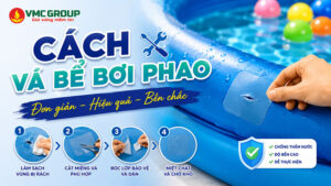 Cách vá bể bơi phao