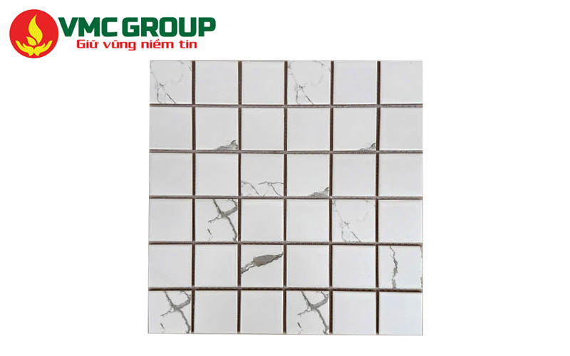 Gạch Mosaic màu trắng