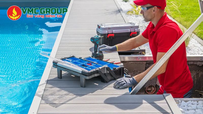 Kiểm tra hệ thống lọc bể bơi Kiểm tra hệ thống lọc bể bơi