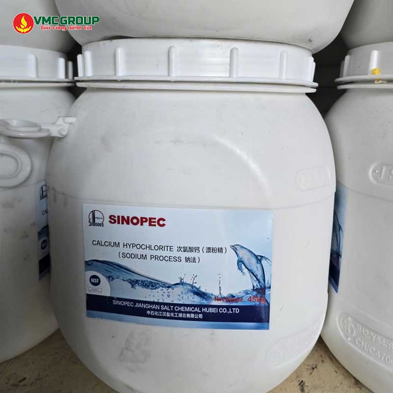 CHLORINE SINOPEC TRUNG QUOC THUNG LUC GIAC 45KG