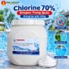 Chlorine 70% Sinopec Trung Quốc thùng lục giác 45kg - Calcium Hypochlorite