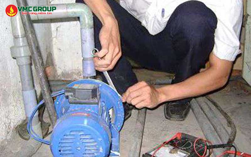 Lắp máy bơm không đúng kỹ thuật