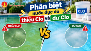 Phân biệt nước đục do thiếu Clo và dư Clo