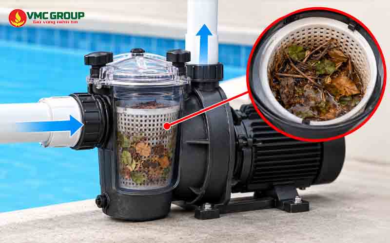Rọ lọc máy bơm tắc