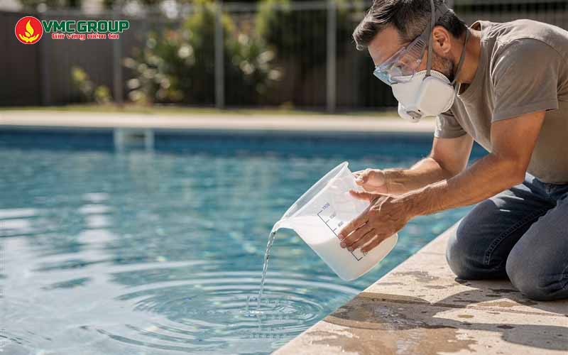 Sốc clo bể bơi