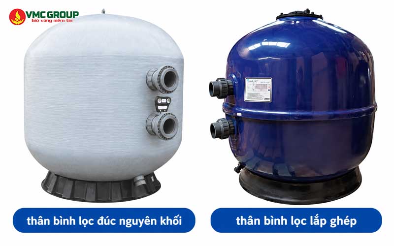 Thân bình lọc bể bơi đúc nguyên khối chất lượng